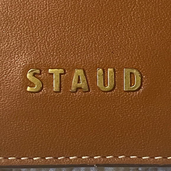 STAUD brown leather bifold wallet - Picture 5 of 15